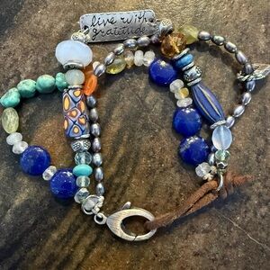 Jes MaHarry “Live with Gratitude” bracelet. New in box.